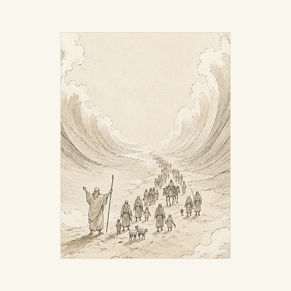 Crossing Through Parted Seas